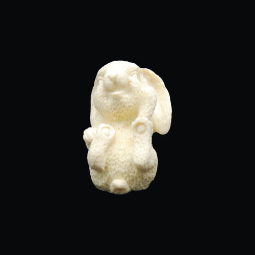 귀내린 토끼 수제몰드(3D/2번)